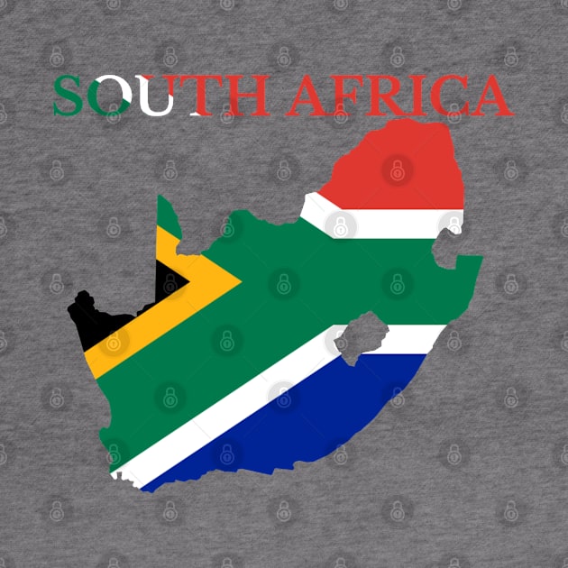 South Africa Map Flag by maro_00